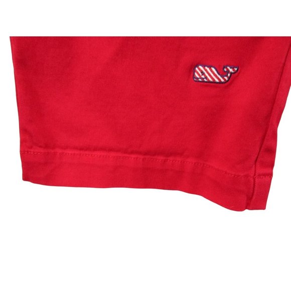 Vineyard Vines Candy Cane Strip Whale Embroidered Red Holiday Pants Boys 12 GUC - Picture 8 of 16